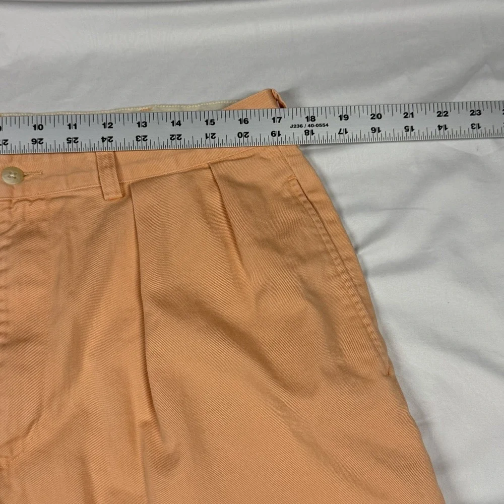 Polo Ralph Lauren Chino Shorts Light Peach Pleated Cotton Men's Tyler Shorts 34